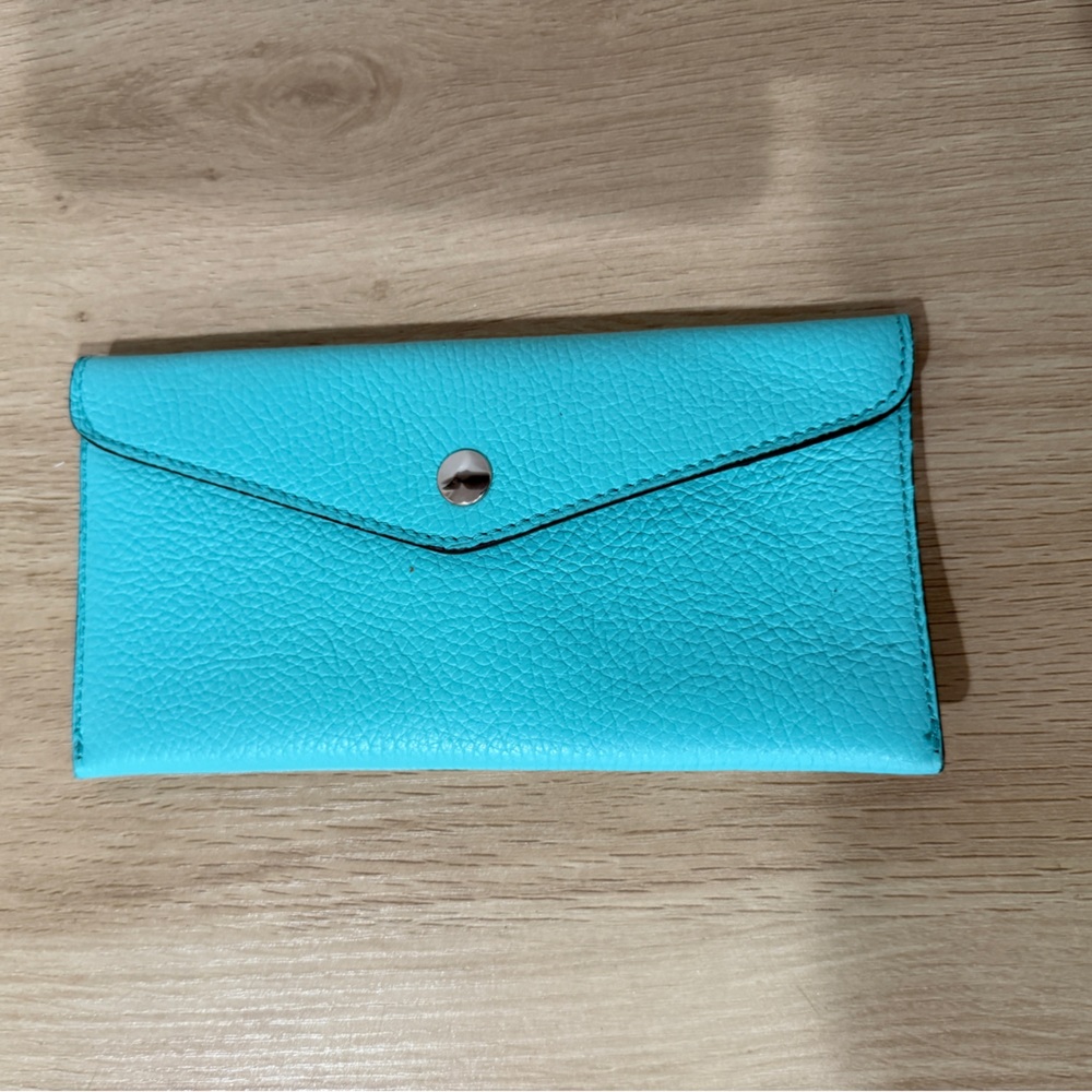 Turquoise Leather Wallet
